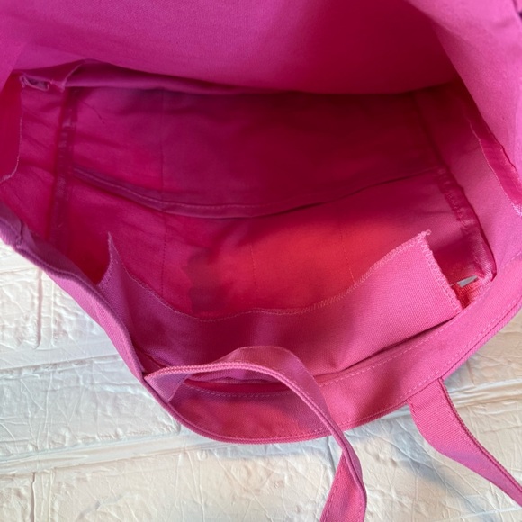 Pink Tote Bag with Clear Panel - Picture 6 of 9